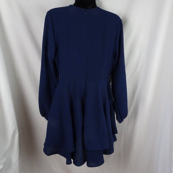 Women Blue Long Sleeves Dress Size M - Picture 2 of 8